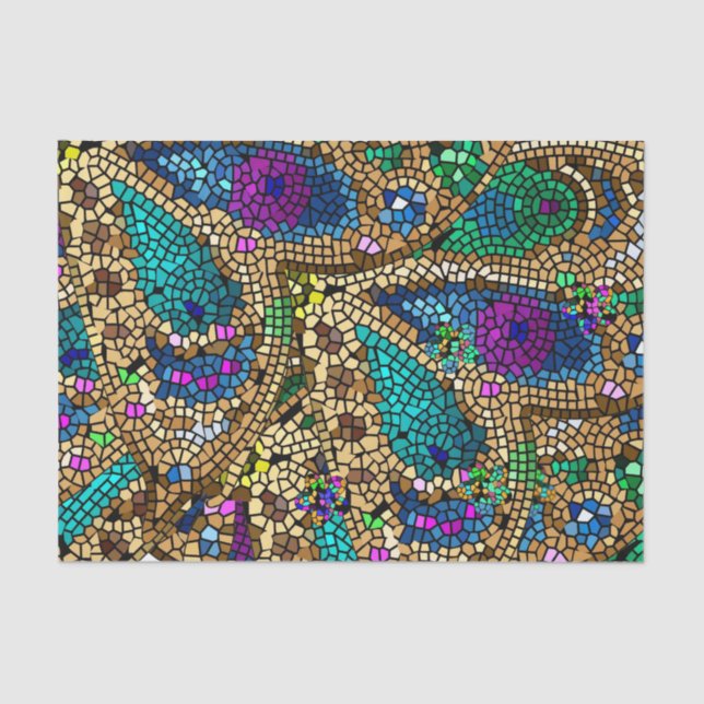 Papel De Seda Mosaico (Frente )