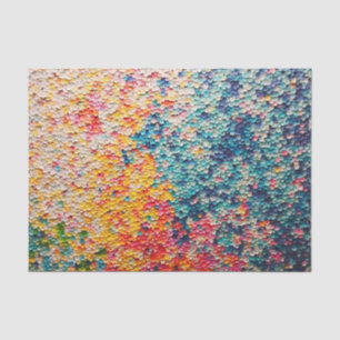 Papel De Seda Mosaico de Textura Arco-Íris