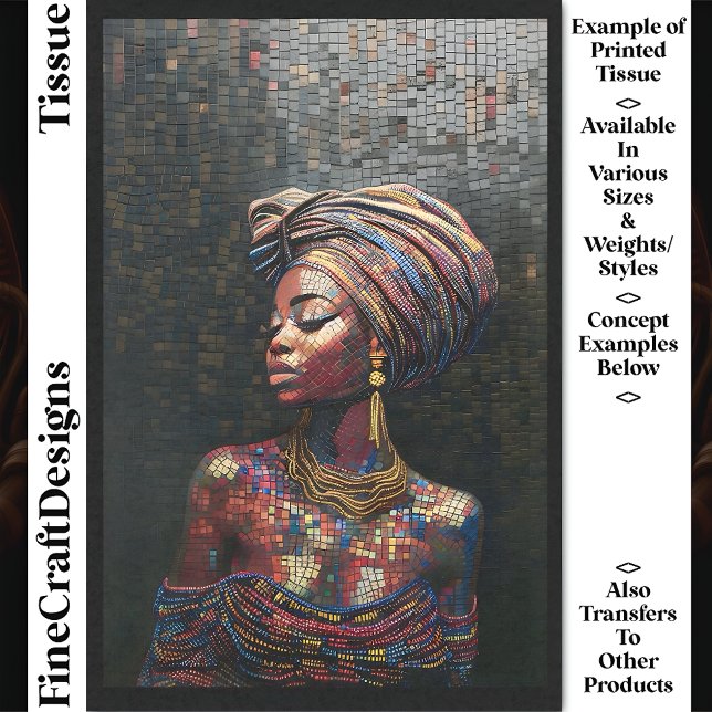 Papel De Seda Mosaico Faux, Legal nigeriano, desligar 040 (Criador carregado)