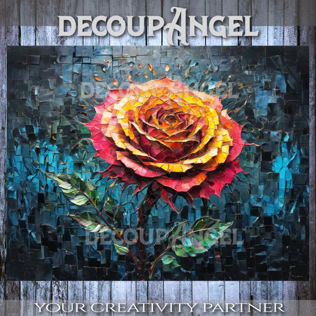 Papel De Seda Mosaico rosa - Desligar - (Criador carregado)