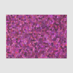 Papel De Seda Mosaico Rosa Roxo