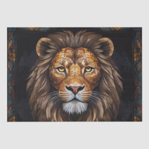 Papel De Seda Mosaico Zebra Vibrante