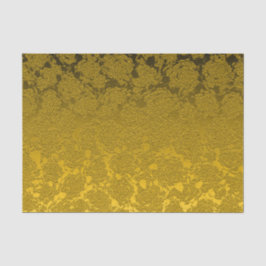 Papel De Seda Mostarda Elegante Amarelo Negro Moderno