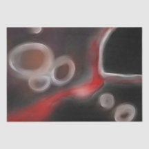 Motif Arterial: Abstrato preto, branco e vermelho