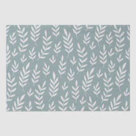 PAPEL DE SEDA MOTIF DE FOLIAGEM DE FOLIAGEM DE FOLHA VERDE MÍNIM