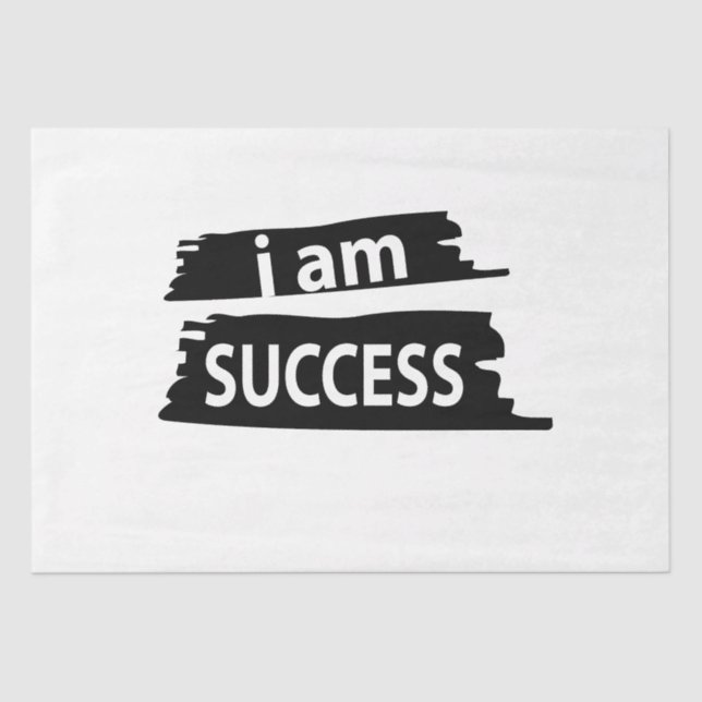Papel De Seda Motivational I am Success Motivational (Frente )