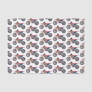 Papel De Seda Moto de terra vermelha