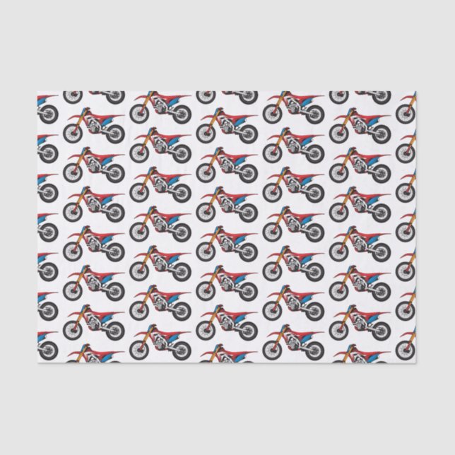 Papel De Seda Moto de terra vermelha (Frente )