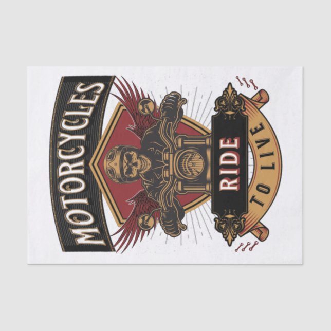 Papel De Seda Motociclos De Carro, Viagem Ao Vivo (Frente )