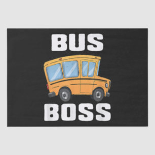 Papel De Seda Motorista de Ônibus da Escola de Barramento Funny