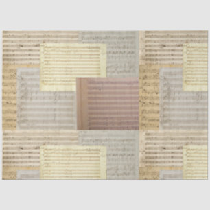 Papel De Seda Mozart Music Manuscrito Medley