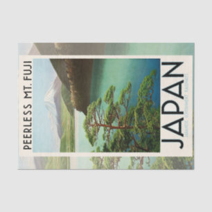 Papel De Seda Mt Fuji Japão Poster de viagens Vintage Art