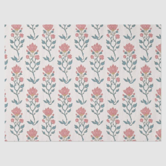 Papel De Seda Mughal Floral Butta (Frente )