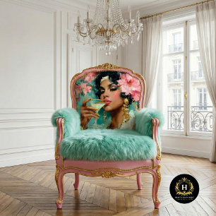 Papel De Seda Mulher Afro-Americana Móveis de Martini