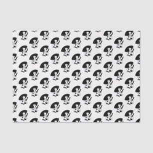 Papel De Seda Mulher Art Déco de Grande Chapéu Luvas RL