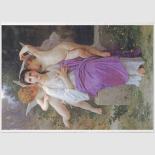 Papel De Seda Mulher com Cupido, Bouguereau