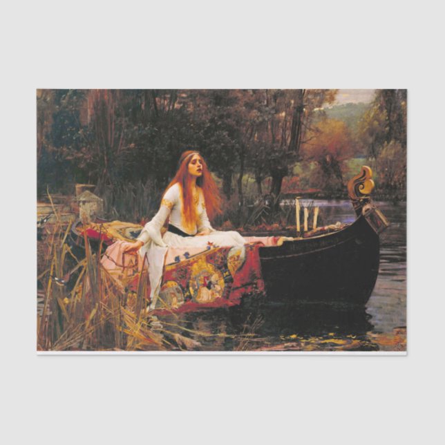 Papel De Seda Mulher-d'água de Shalott (Frente )