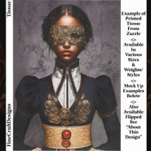 Mulher de Pele Escura Steampunk com Máscara EM4R D