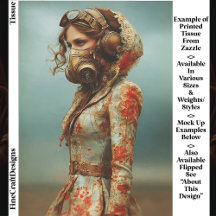 Mulher Dystopiana Steampunk com Máscara EK4L Decou