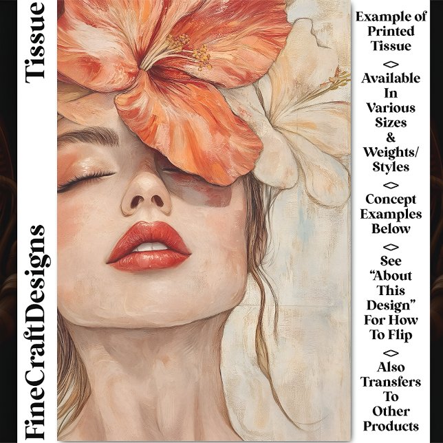 Papel De Seda Mulher e Flores, Feche a página de dissociação CJ2 (Criador carregado)