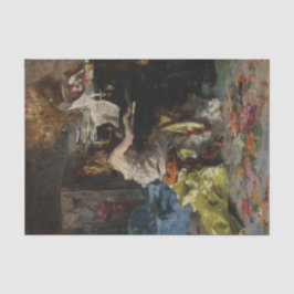 Papel De Seda Mulher Elegante Tocando Piano (Giovanni Boldini)