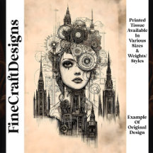 Mulher Gótica Mecânica Steampunk N3 Decoupage