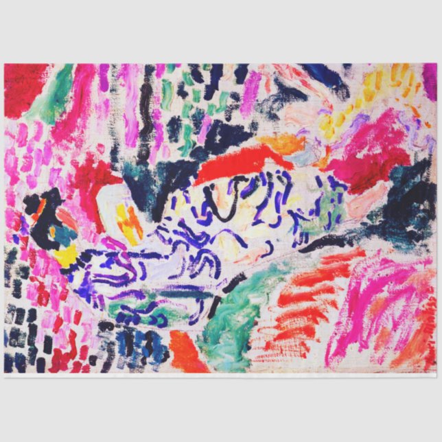 Papel De Seda Mulher japonesa ao lado da água, Matisse (Frente )