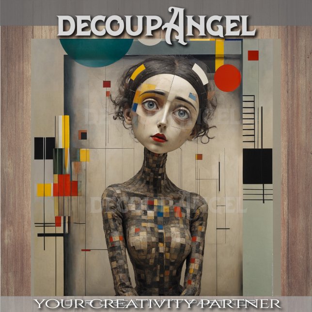 Papel De Seda Mulher na arte moderna - dissociação - (Criador carregado)