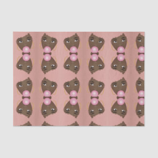 Papel De Seda Mulher Negra, Cor-de-rosa, Borracha rosa-rosa-pica