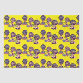 Papel De Seda Mulher Negra Louca Dama de Planta, Casa Doce