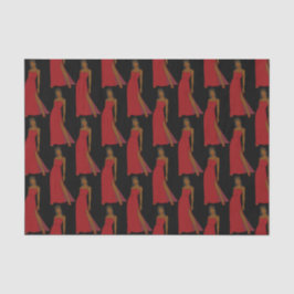 Papel De Seda Mulher Negra Sagittarius