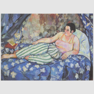 Papel De Seda Mulher no quarto azul (por Suzanne Valadon)