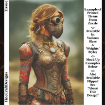 Mulher Steampunk Dystopian, Armor EK3R Decoupage
