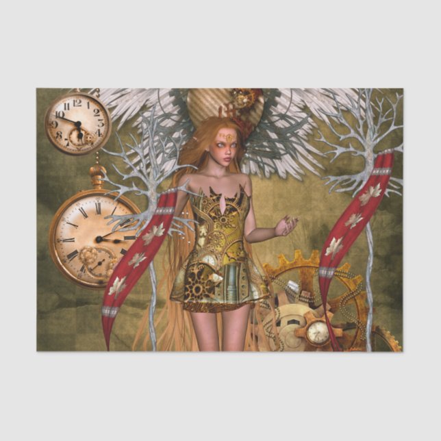 Papel De Seda Mulheres maravilhosas do steampunk (Frente )