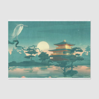 Papel De Seda Multicor de Garota Japonês