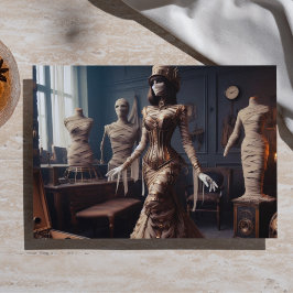 Papel De Seda Múmia Rainha Steampunk Vitoriana Gótica Decoupage