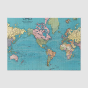 Papel De Seda Mundo, a projeção de Mercator