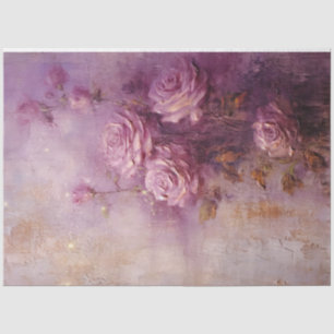 Papel De Seda Muro de ouro rosa roxo da Vintage