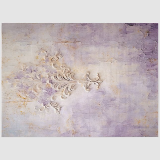 Papel De Seda Muro de ouro roxo, folha de ouro (Frente )