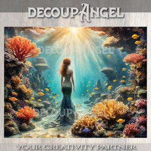 Papel De Seda Musa Oceano - Decoupage -