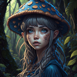 Papel De Seda Mushroom Gypsy woman v10 tissue paper