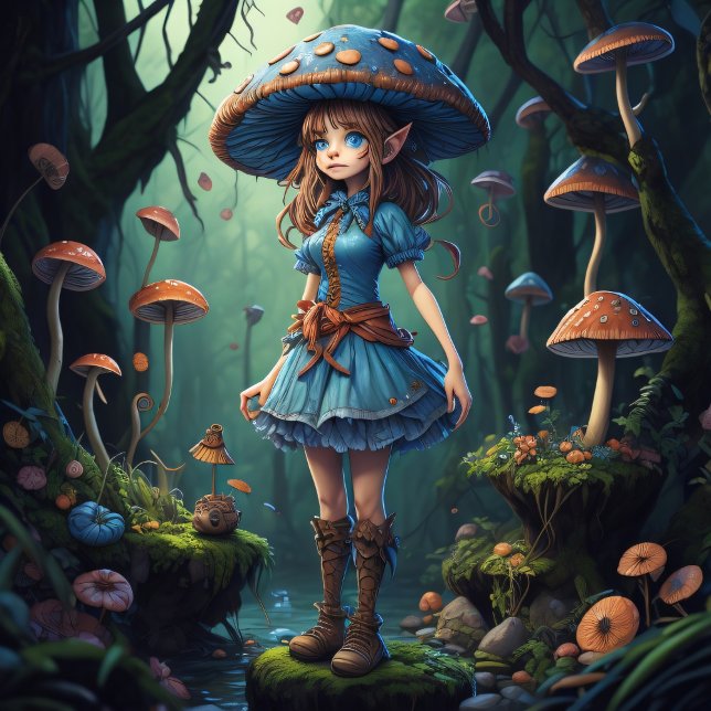 Papel De Seda Mushroom Gypsy woman v4 tissue paper (Criador carregado)