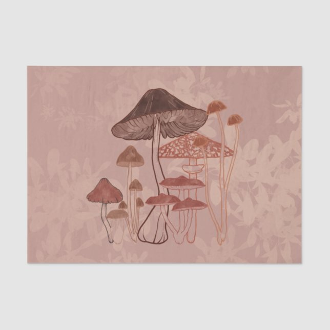 Papel De Seda Mushroom Love (Frente )