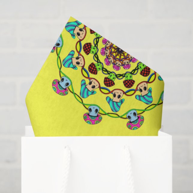 Papel De Seda mushroom madness  (Sacola de presentes)