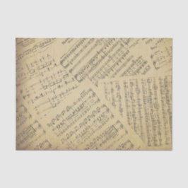 Papel De Seda música antiga vintage, música padrão