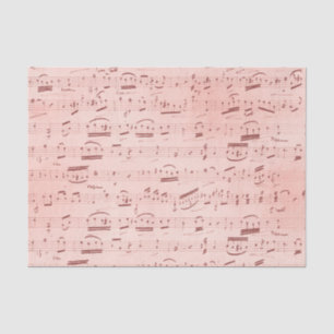 Papel De Seda Música de folha de cálculo rosa