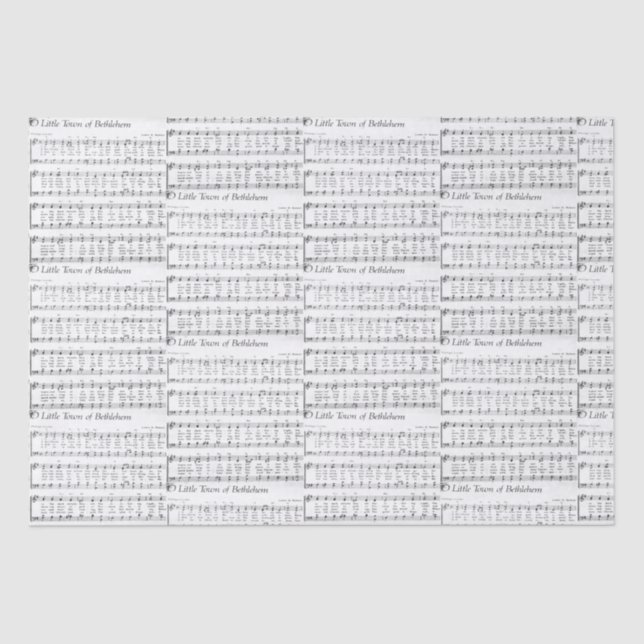 Papel De Seda Música de Folha de Natal (Frente )