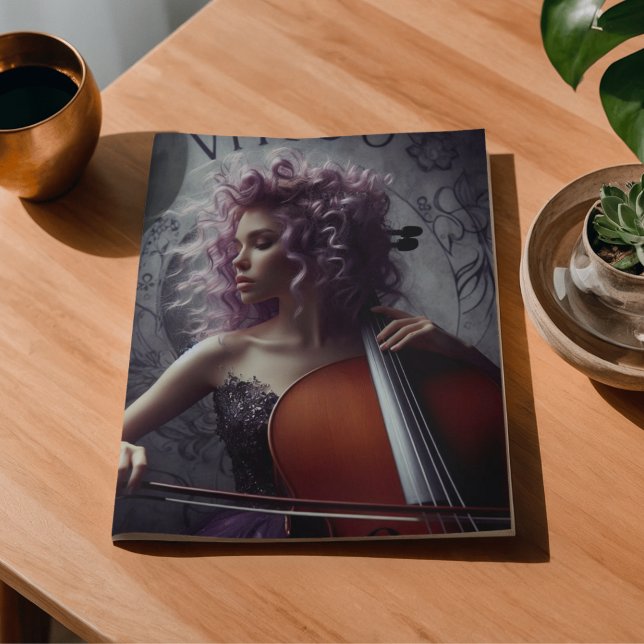 Papel De Seda Música de Virgem Zodíaco Violoncelo Decoupage  (Criador carregado)