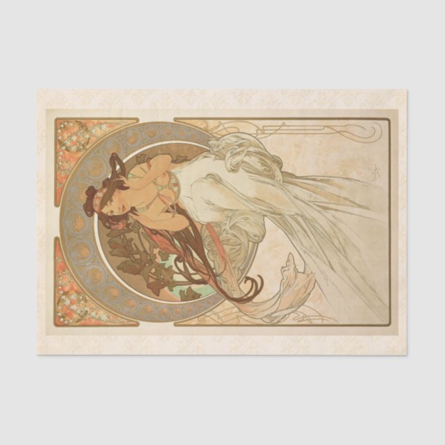 Papel De Seda Música por Alphonse Mucha, Desligar (Frente )
