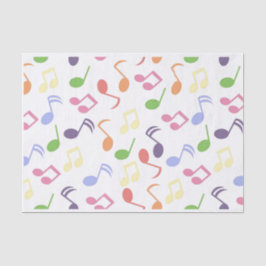 Papel De Seda Música preta e branca Músico padrão